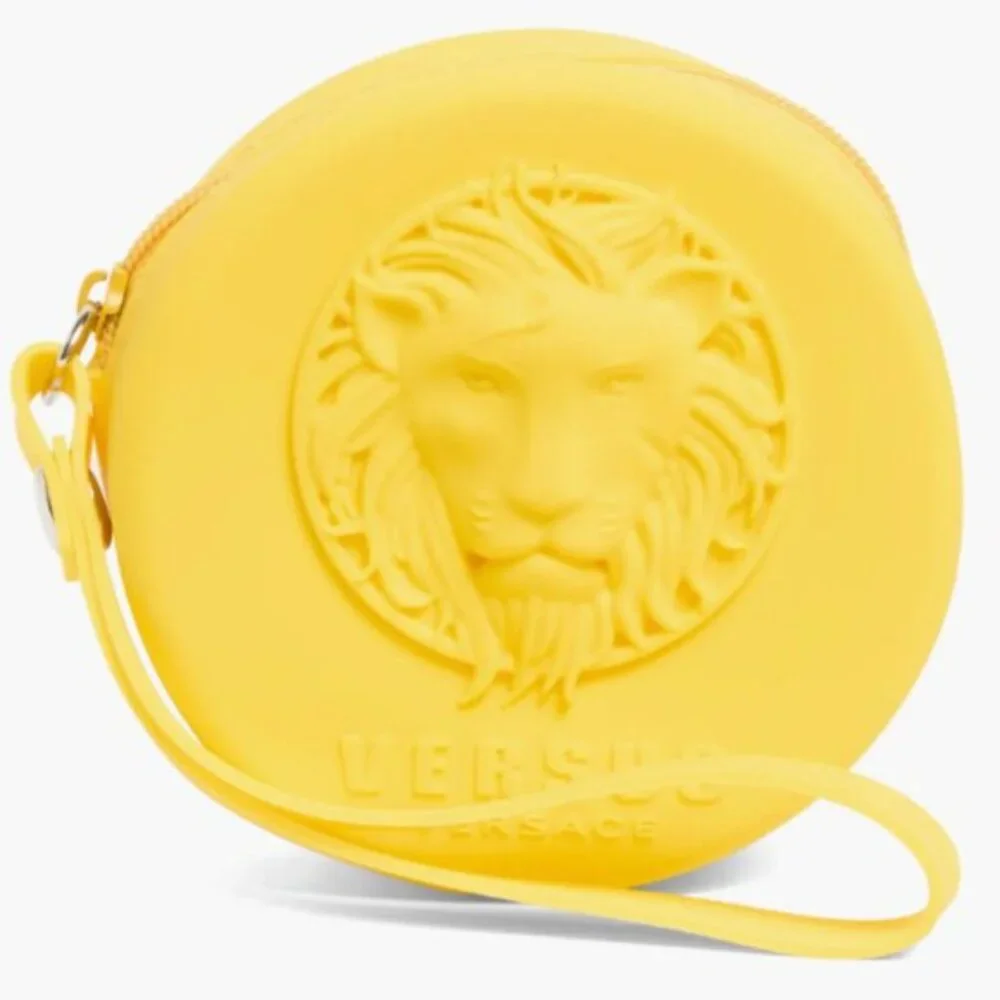 Versus Versace Versace Fire Island Lion Silicone Strap Watch, 44mm Yellow
